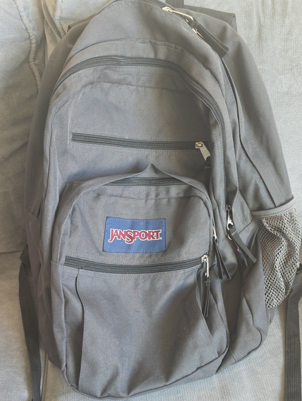 Jansport dark gret Everyday Backpack with Front Logo
